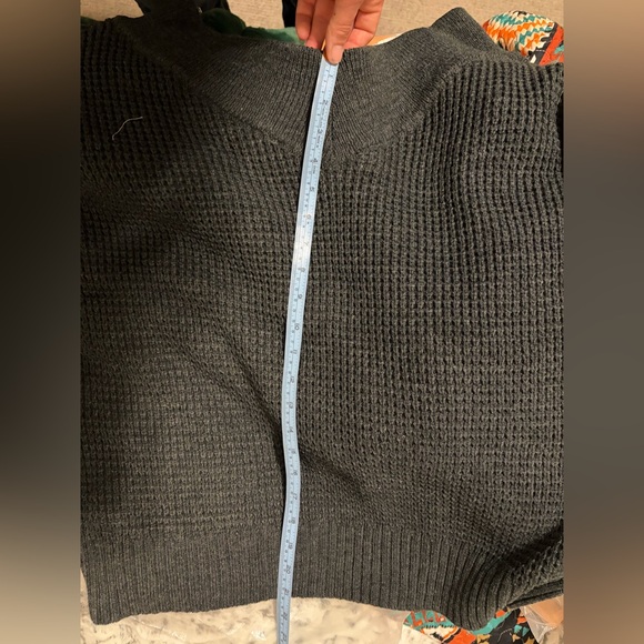 Zenana Outfitters Charcoal Off-Shoulder Sweater - Picture 5 of 10